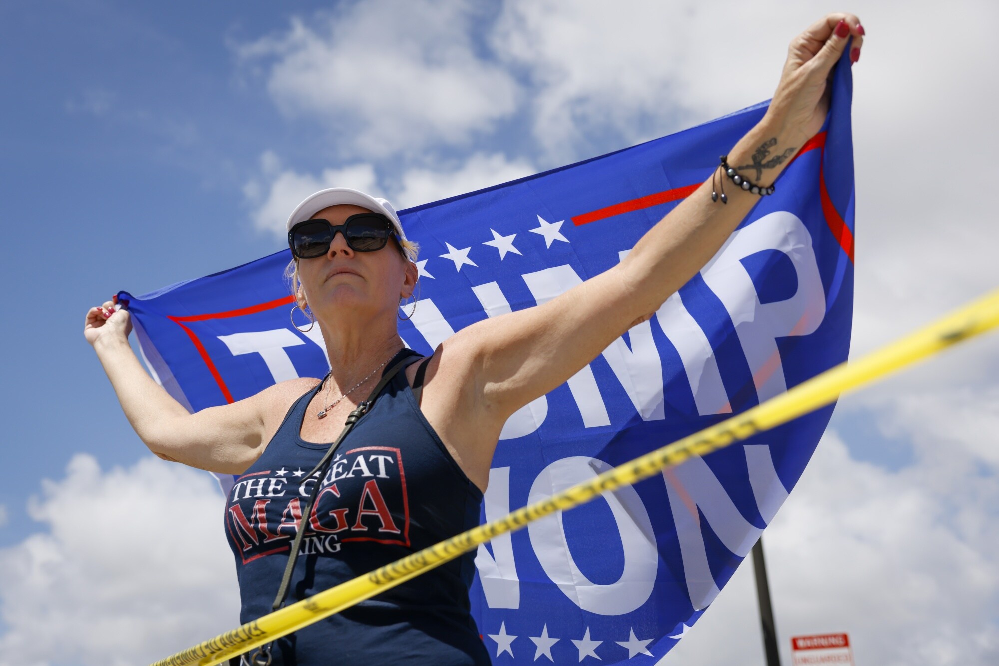 Cindy Brown outside Mar-a-Lago.Photographer: Eva Marie Uzcategui/Bloomberg
