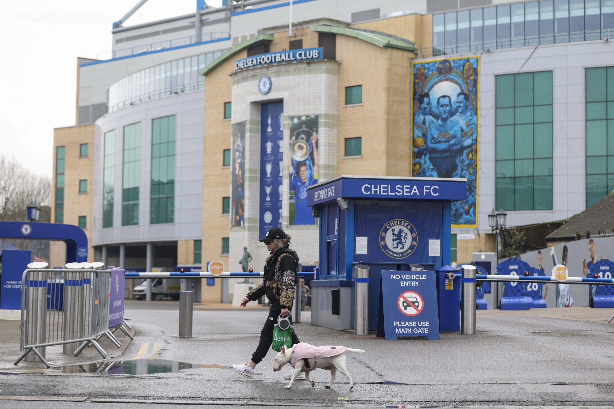 Stamford Bridge stadium, the home ground of Chelsea Football Club.Photographer: Hollie Adams/Bloomberg