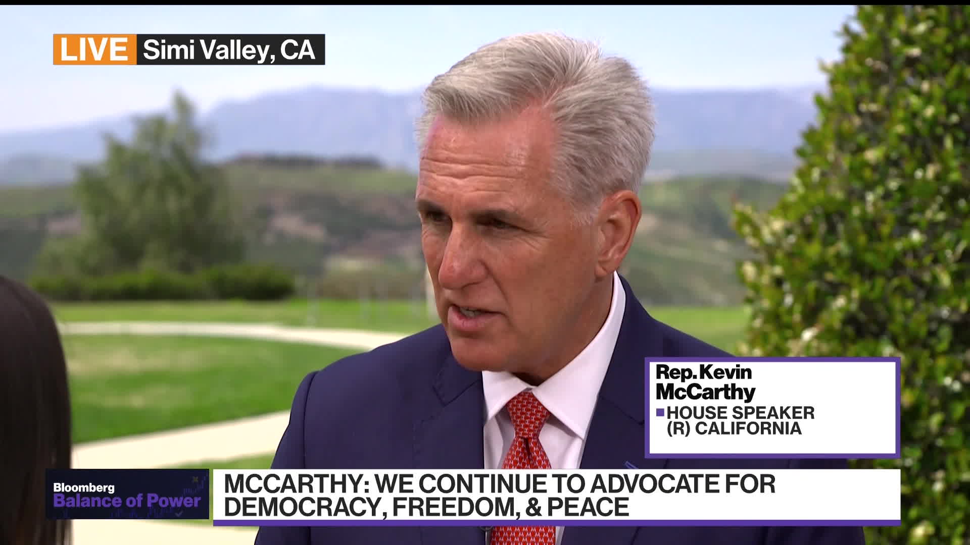 WATCH: US House Speaker Kevin McCarthy discusses the debt ceiling in the US following his meeting with Taiwan's President Tsai Ing-wen at the Reagan Presidential Library.Source: Bloomberg
