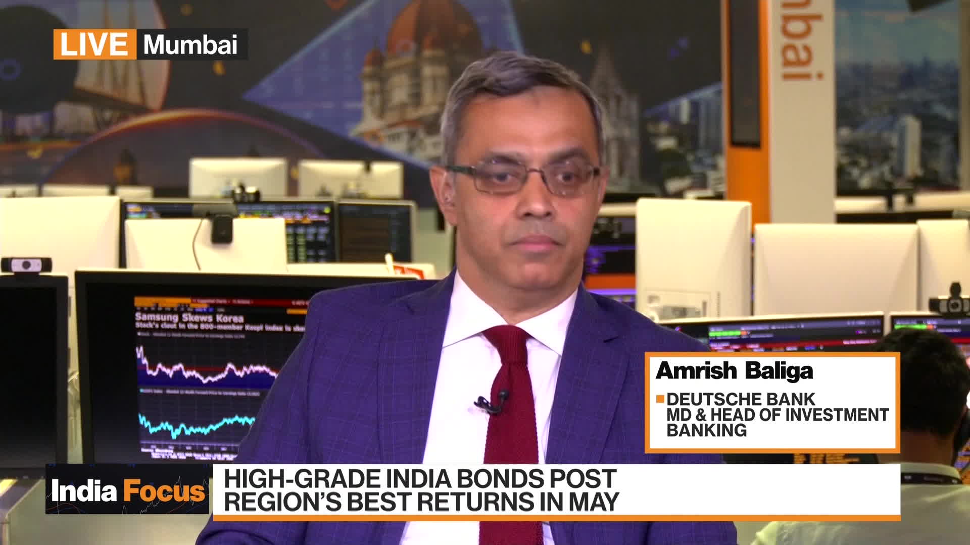 Amrish Baliga, managing director and head of investment banking at Deutsche Bank, discusses India's credit markets and where he thinks they're headed. He speaks on Bloomberg Television.Source: Bloomberg