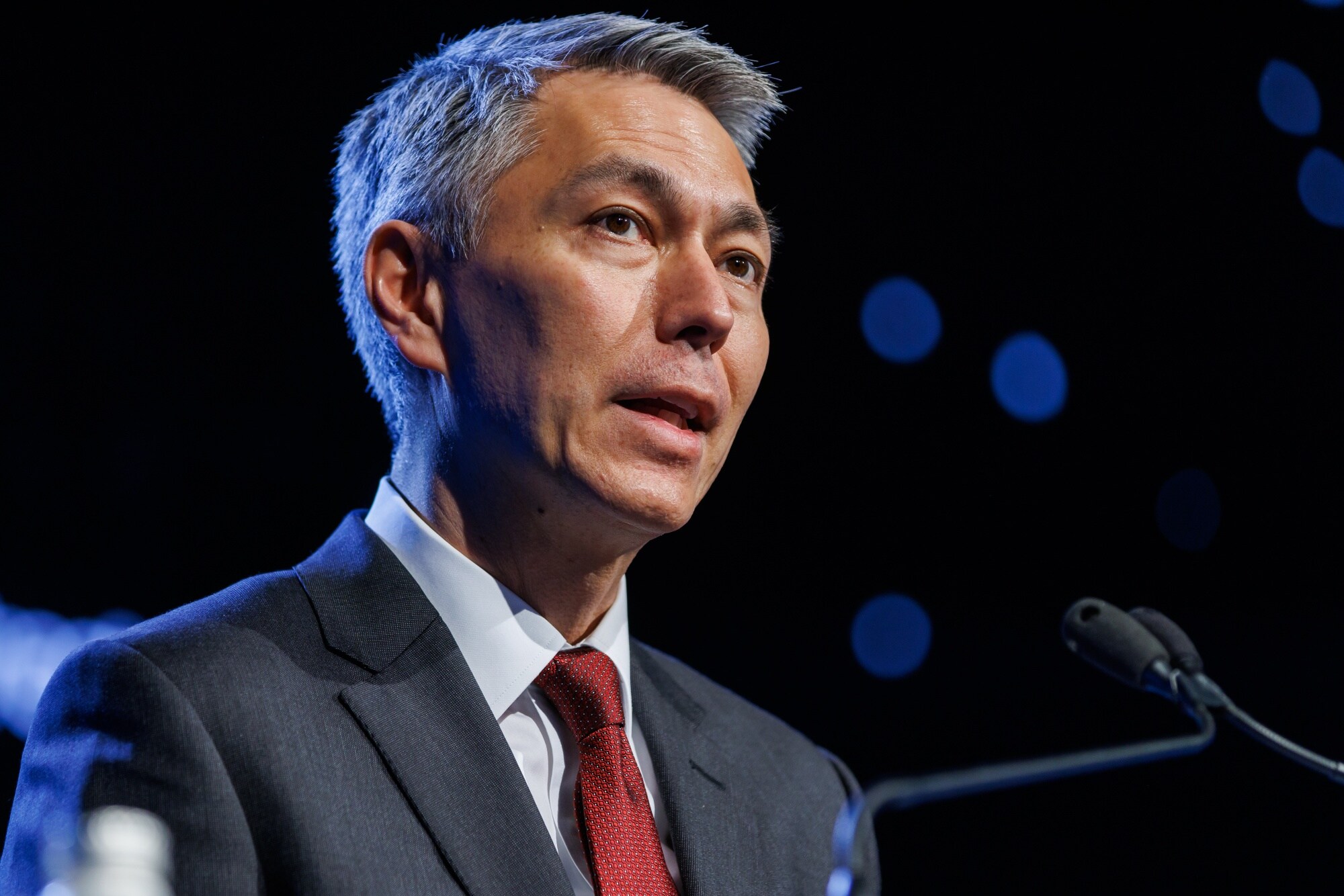 Mike Henry at the World Mining Congress in Brisbane on June 27.Photographer: Ian Waldie/Bloomberg