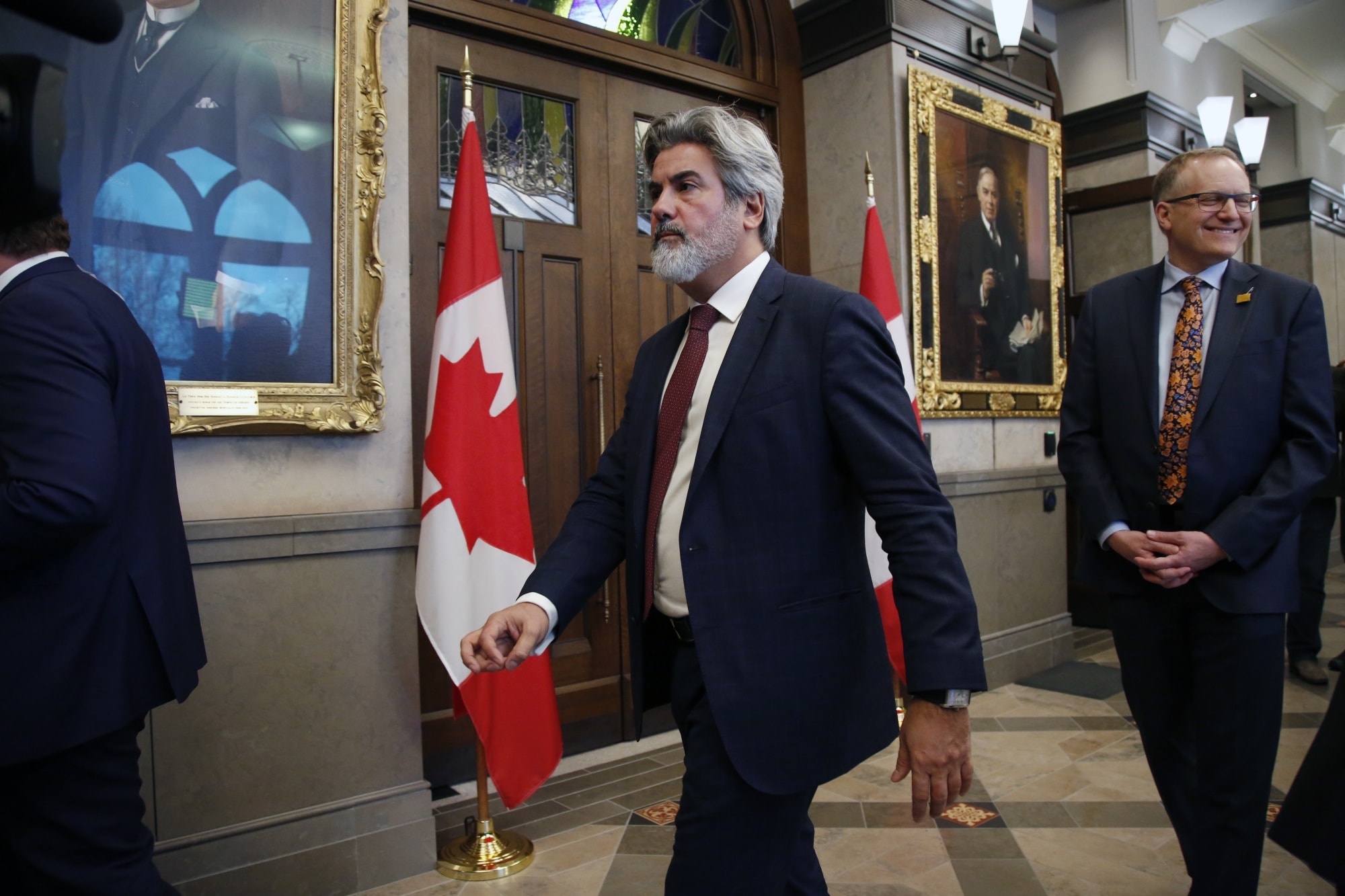 Pablo Rodriguez leaves an Ottawa news conference in March 2020.Photographer: David Kawai/Bloomberg