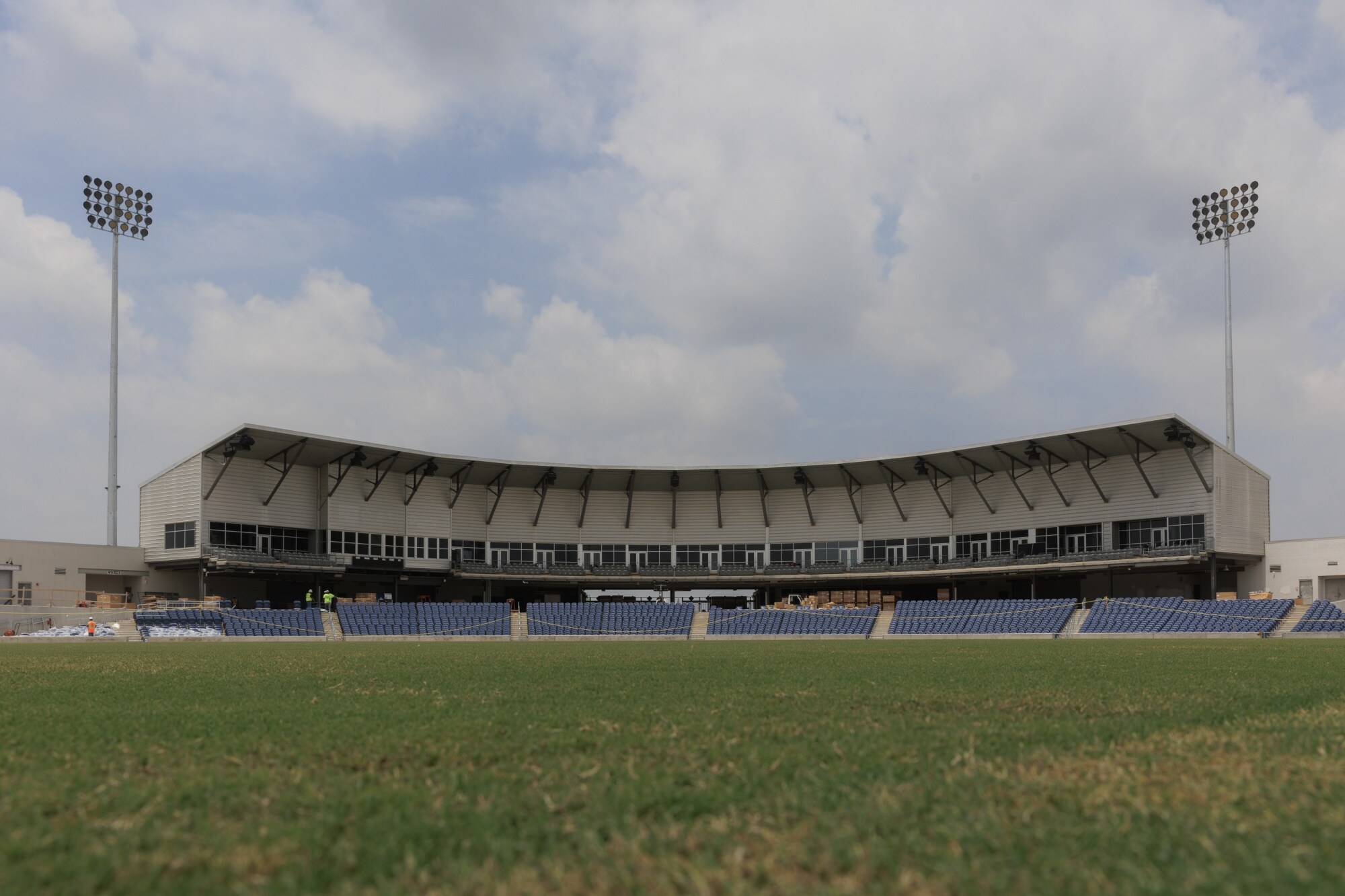 A Major League Cricket stadium in Grand Prairie.Photographer: Shelby Tauber/Bloomberg