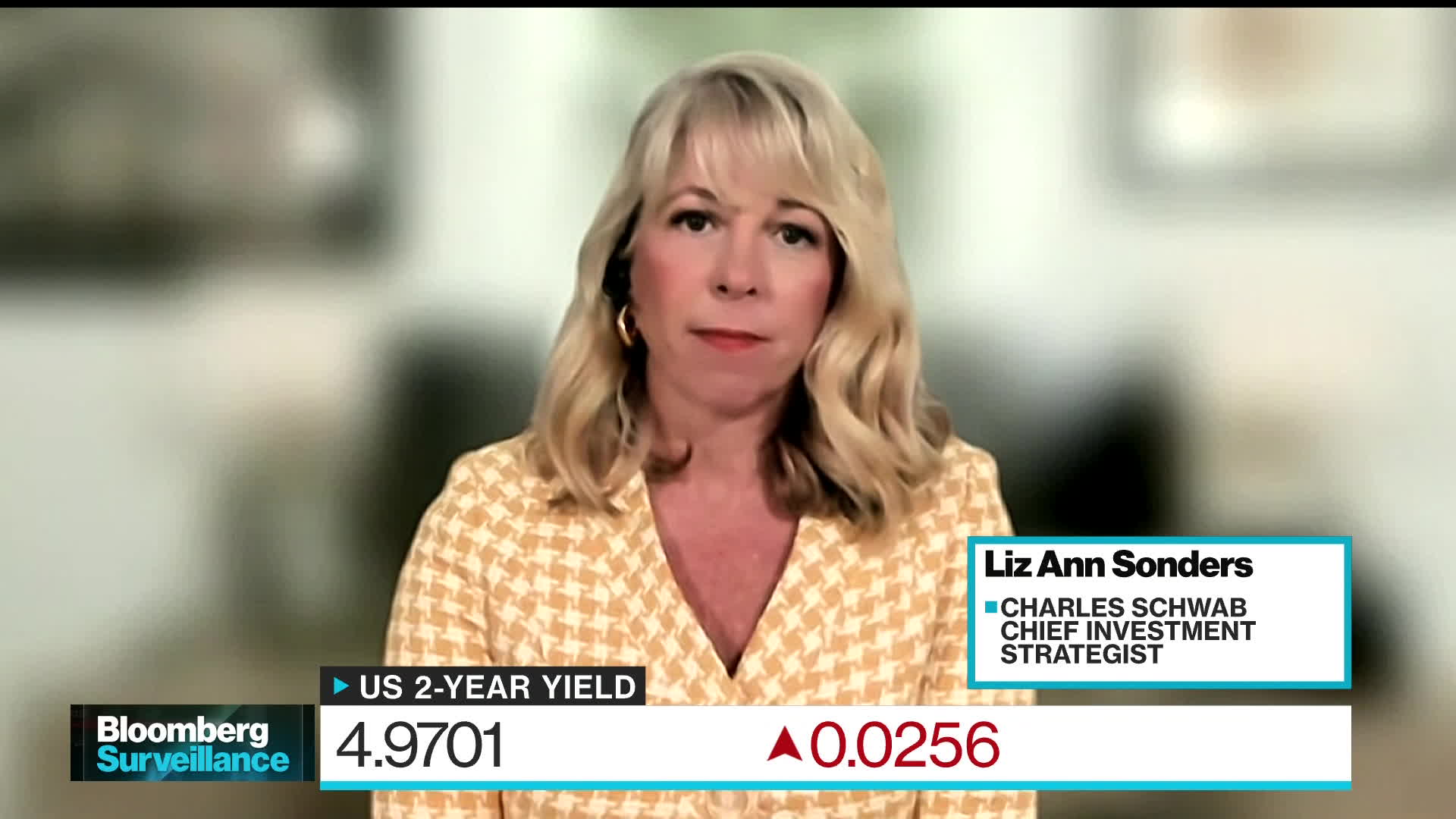 Charles Schwab Chief Investment Strategist Liz Ann Sonders recommends equity investors consider developed-market international stocks, portfolio-based rebalancing, and focus on firms with strong balance sheets. She speaks on “Bloomberg Surveillance.”Source: Bloomberg