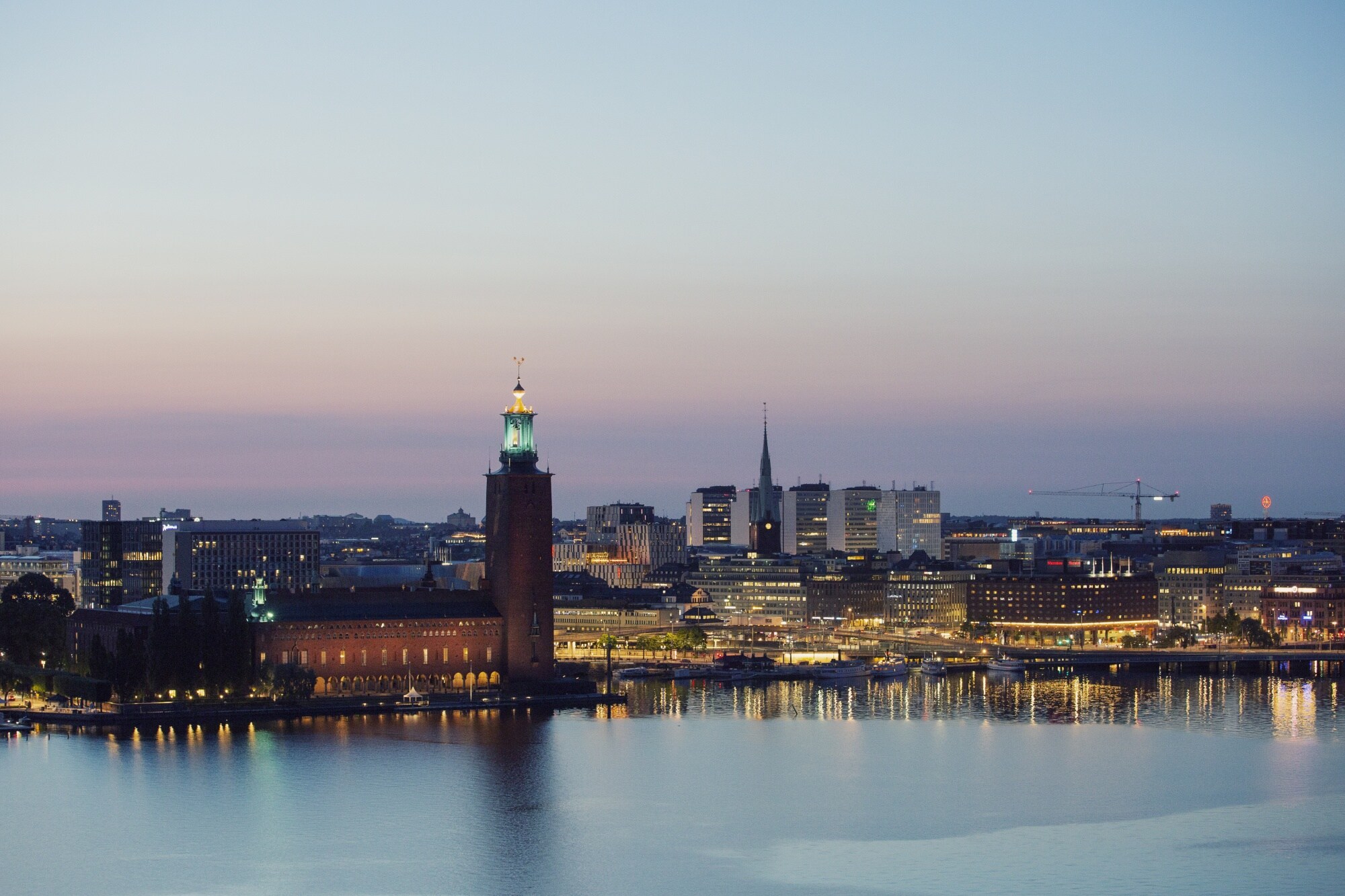 The city skyline from the Skinnarviksberget viewpoint in Stockholm, Sweden.Photographer: Erika Gerdemark/Bloomberg