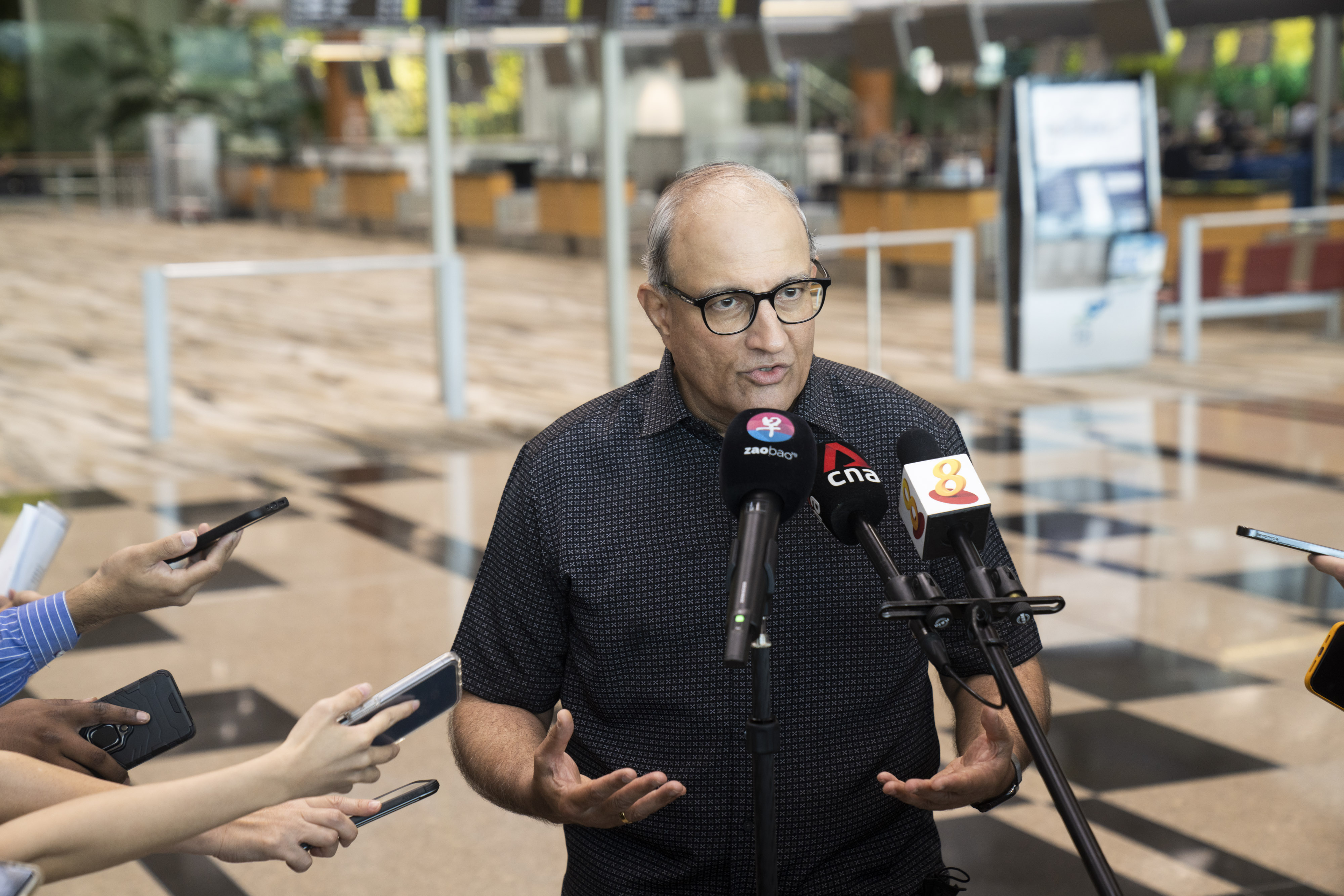 S. Iswaran, Singapore's Transport MinisterPhotographer: Ore Huiying/Bloomberg