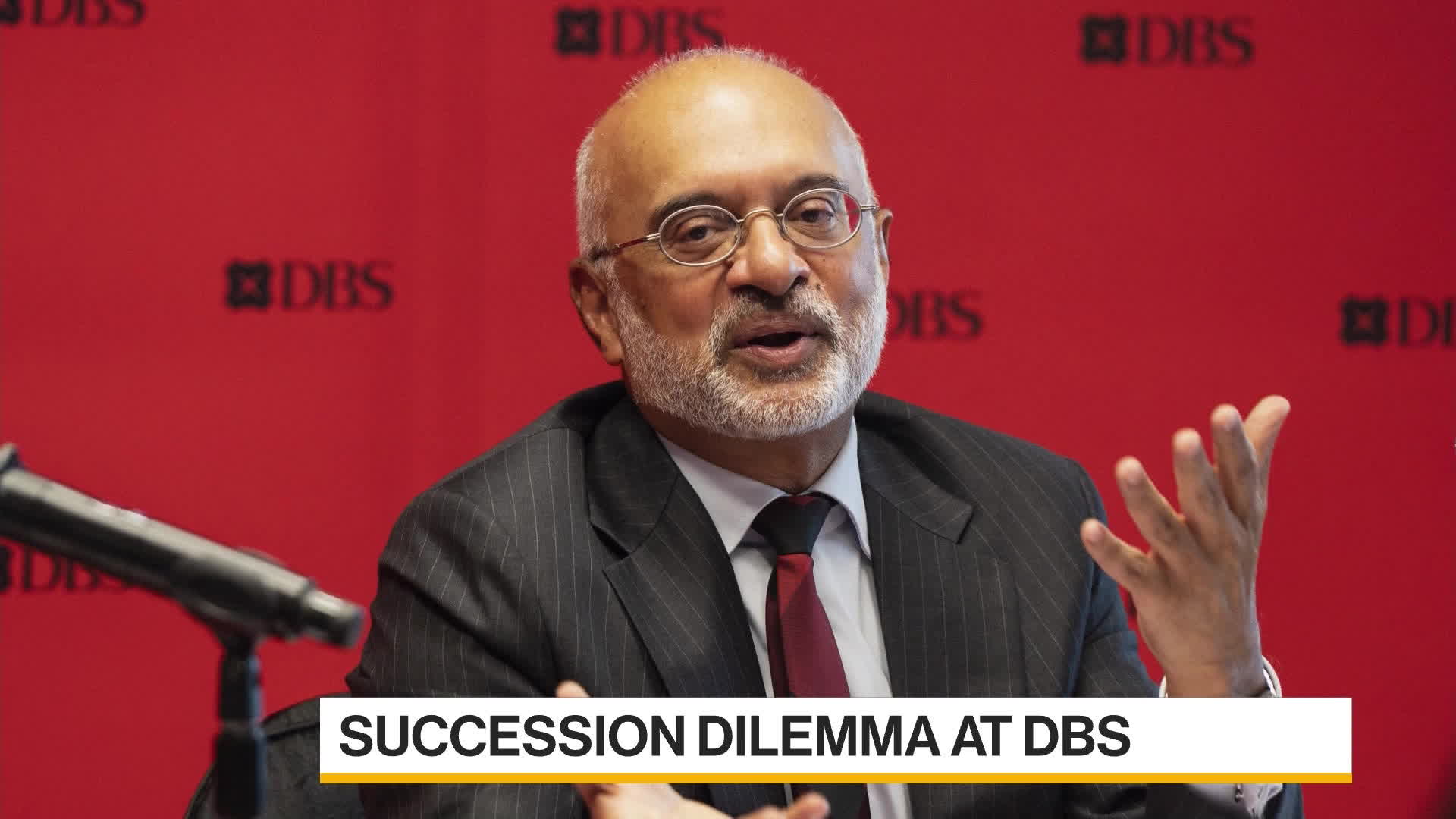WATCH: Piyush Gupta's success is creating a succession dilemma at DBS. Chanyaporn Chanjaroen reports.Source: Bloomberg