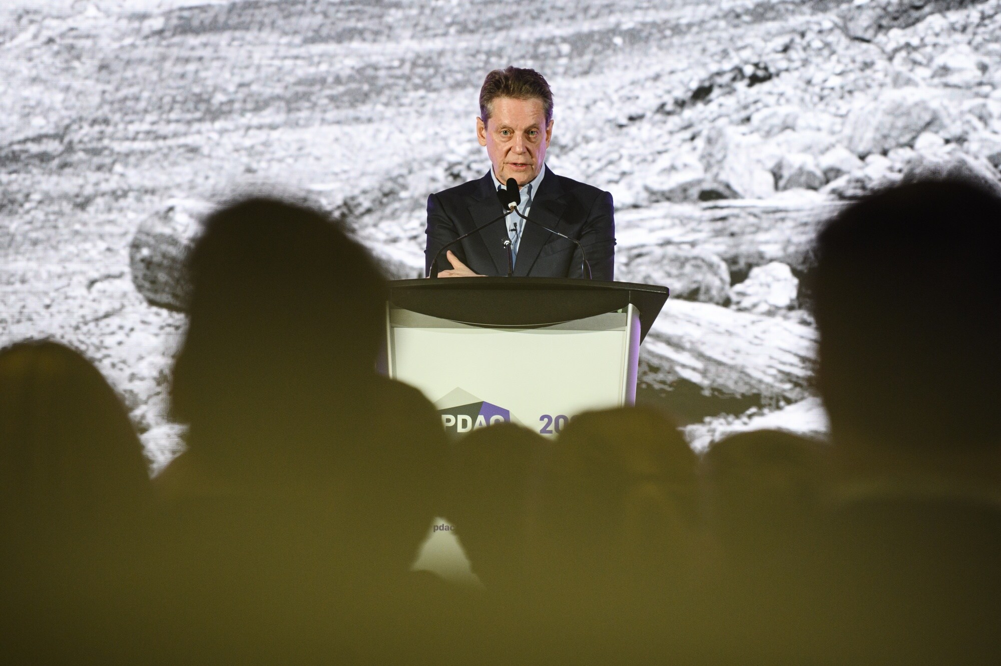Robert Friedland at the Prospectors & Developers Association of Canada (PDAC) conference in Toronto on March 5.Photographer: Christopher Katsarov Luna/Bloomberg