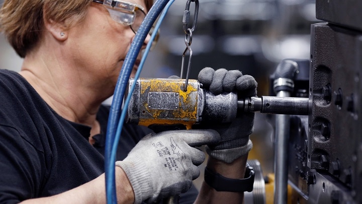WATCH: Timothy Fiore, chairman of the ISM Manufacturing Business Survey Committee, says US manufacturing “could very well be in the trough.”Source: Bloomberg