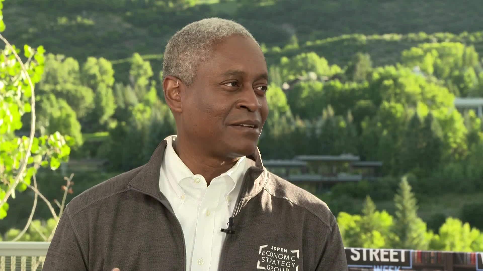 Federal Reserve Bank of Atlanta President Raphael Bostic speaks with David Westin on “Wall Street Week.”Source: Bloomberg