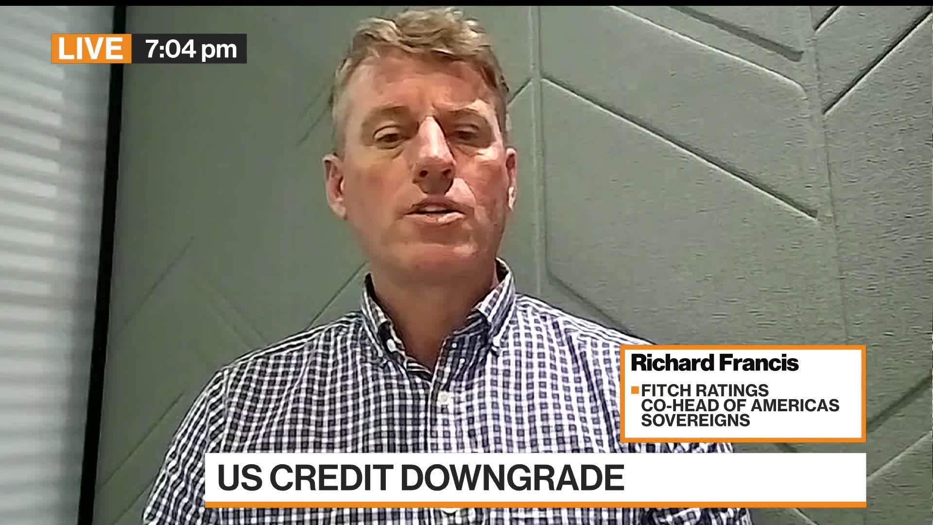WATCH: Richard Francis, the co-head of Americas sovereign ratings at Fitch Ratings, talks about the decision to downgrade the US credit rating by one level.Source: Bloomberg