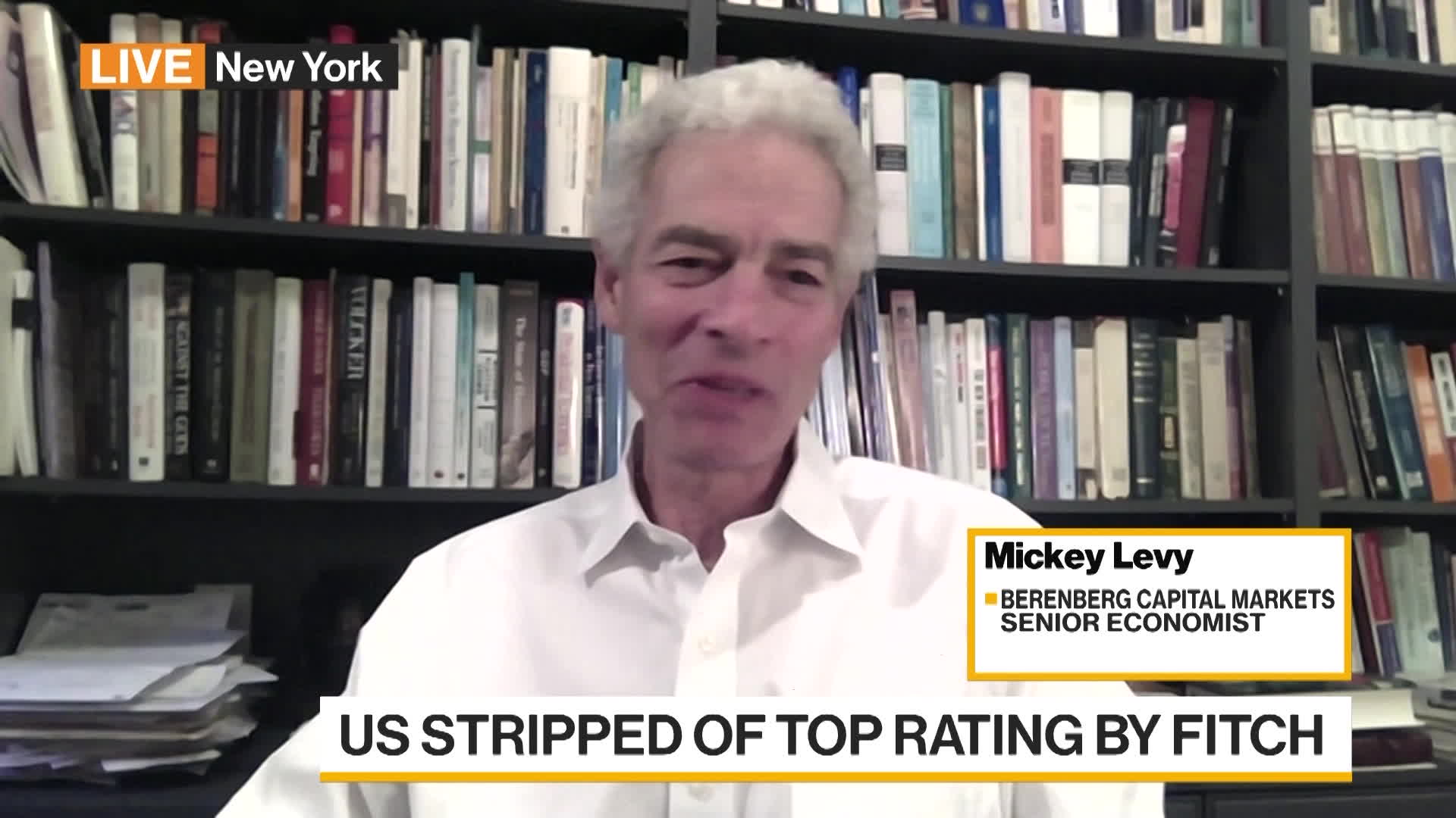 WATCH: Mickey Levy, Senior Economist at Berenberg Capital Markets, discusses Fitch's downgrade on the US.Source: Bloomberg