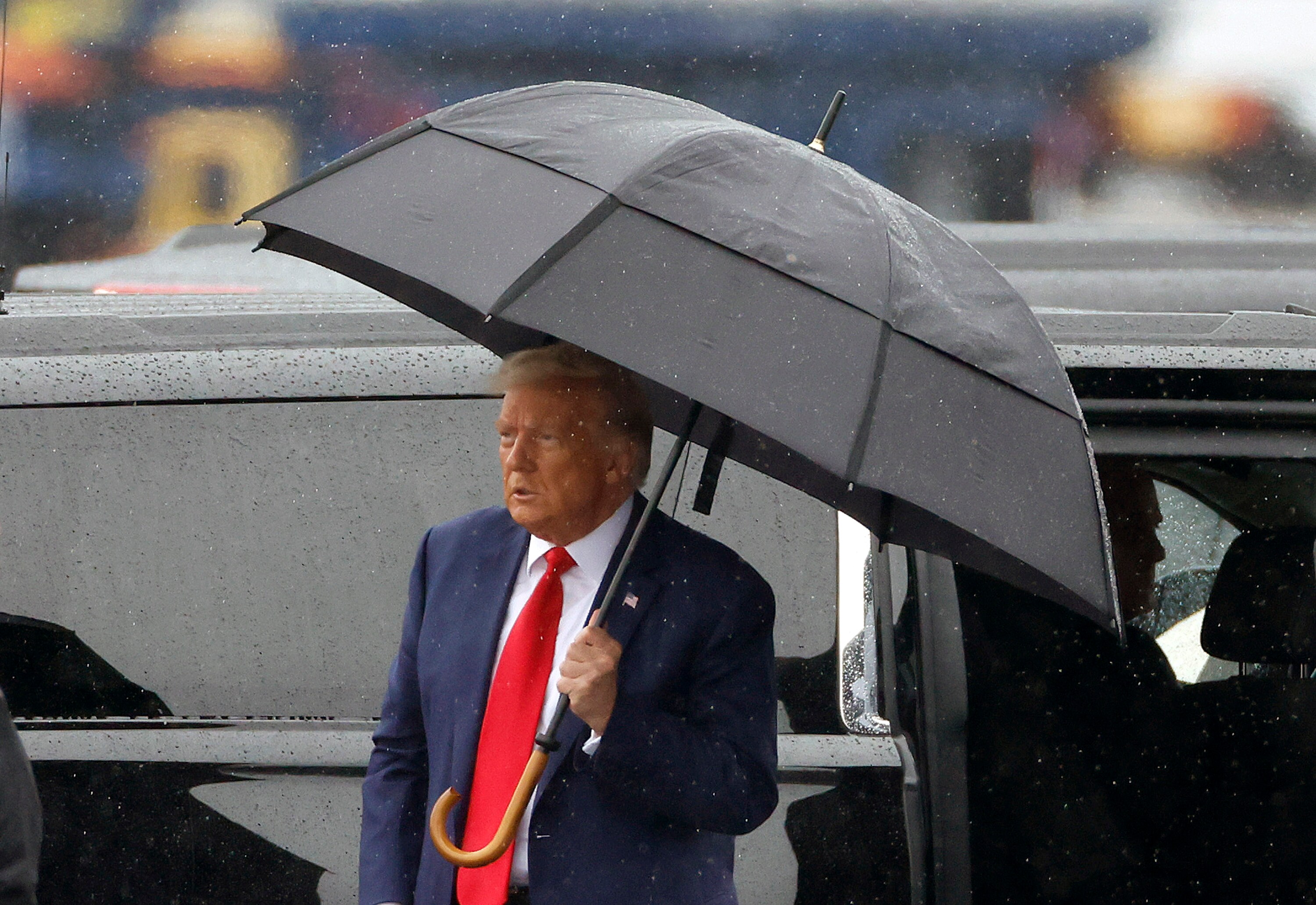 Donald Trump in Arlington, Virginia. on Aug. 3.Photographer: Tasos Katopodis/Getty Images