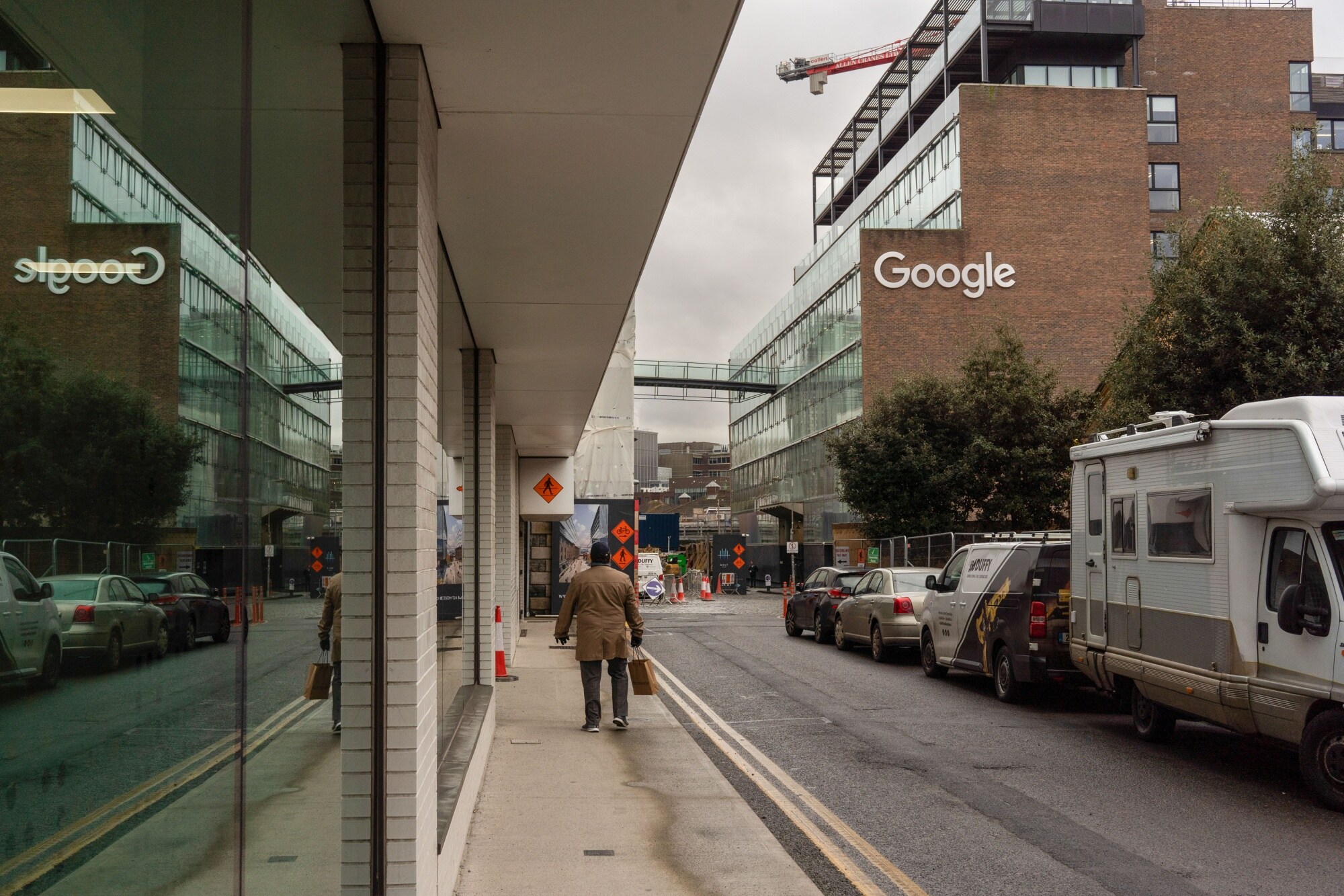 The Google offices in the 'Silicon Docks' area of central Dublin. Young professionals are moving in with their parents to avoid sky high rent.Photographer: Paulo Nunes dos Santos/Bloomberg