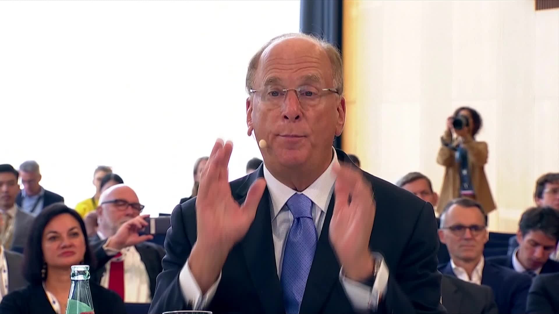 BlackRock Inc. Chief Executive Officer Larry Fink says 10-year Treasury yields are likely to keep rising. “My opinion is we're going to have 10-year rates at least at 5% or higher because of this embedded inflation. This structural inflation is unlike anything. And I think business leaders and politicians are not providing the foundation to help explain this,” Fink said during a conversation with Bloomberg's Dani Burger at the Berlin Global Dialogue forum.Source: Bloomberg