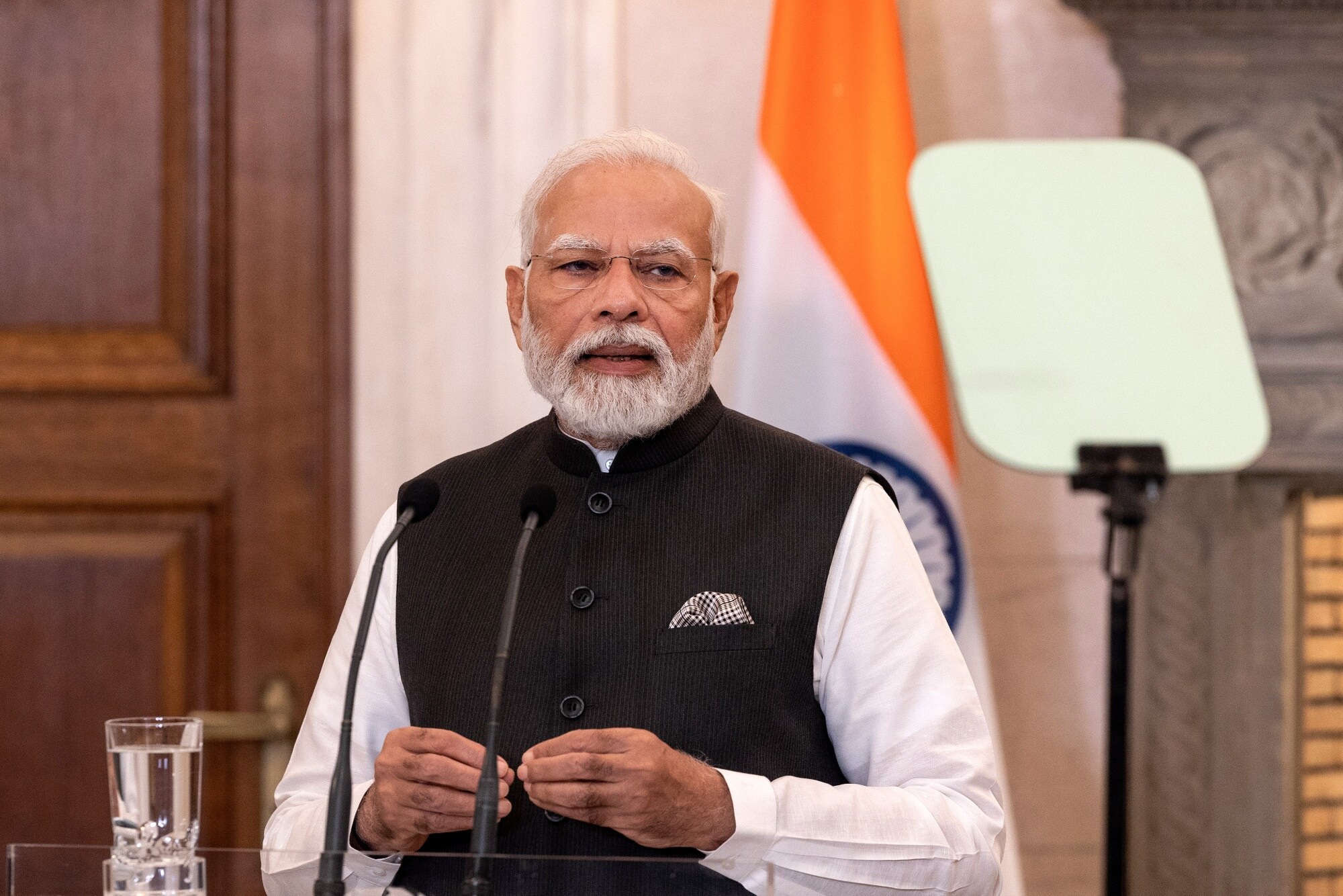 Narendra ModiPhotographer: Yorgos Karahalis/Bloomberg