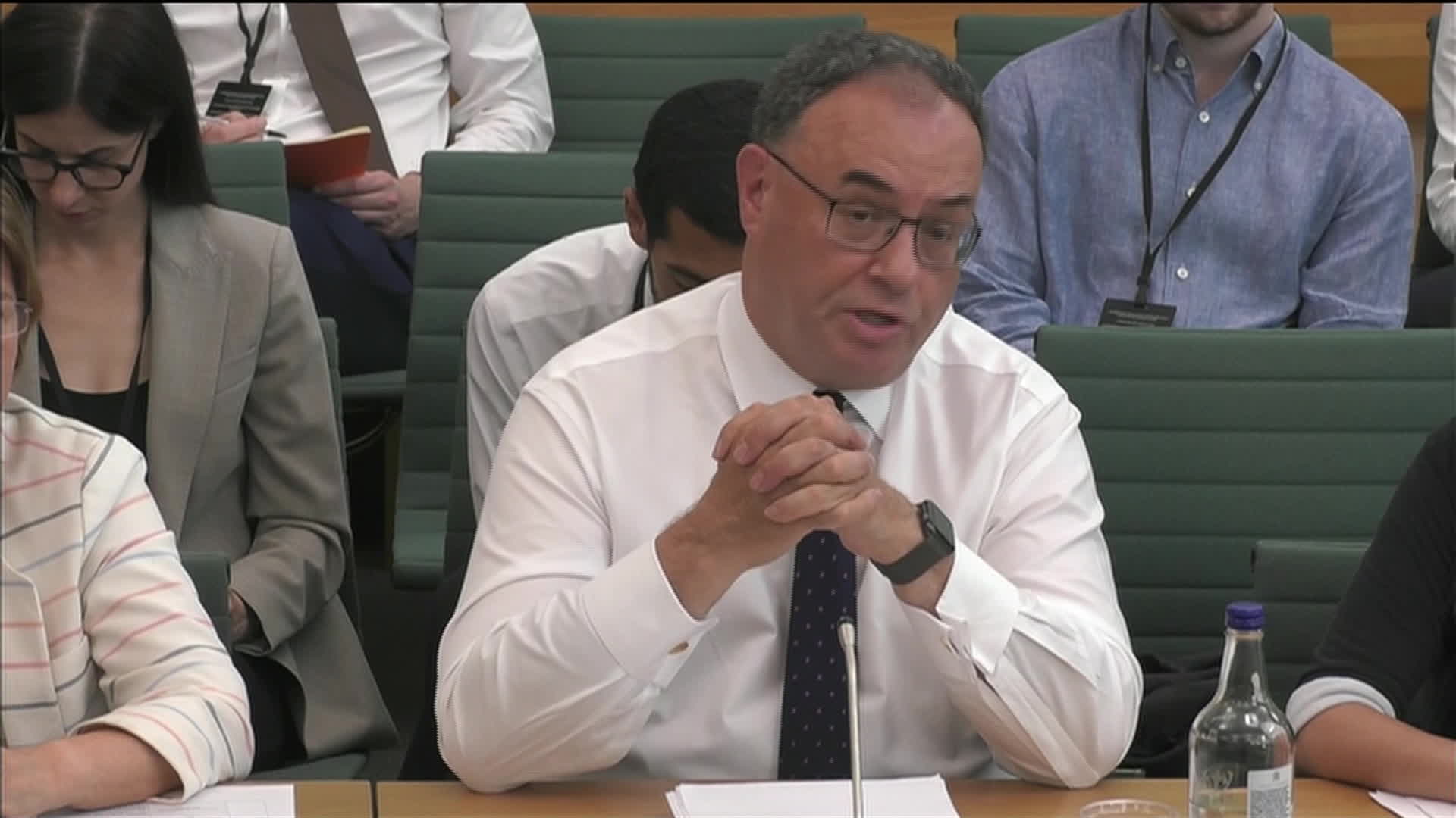 Bank of England Governor Andrew Bailey comments on the economic impact of BOE policy during testimony before the UK Parliament Treasury Committee.Source: Bloomberg