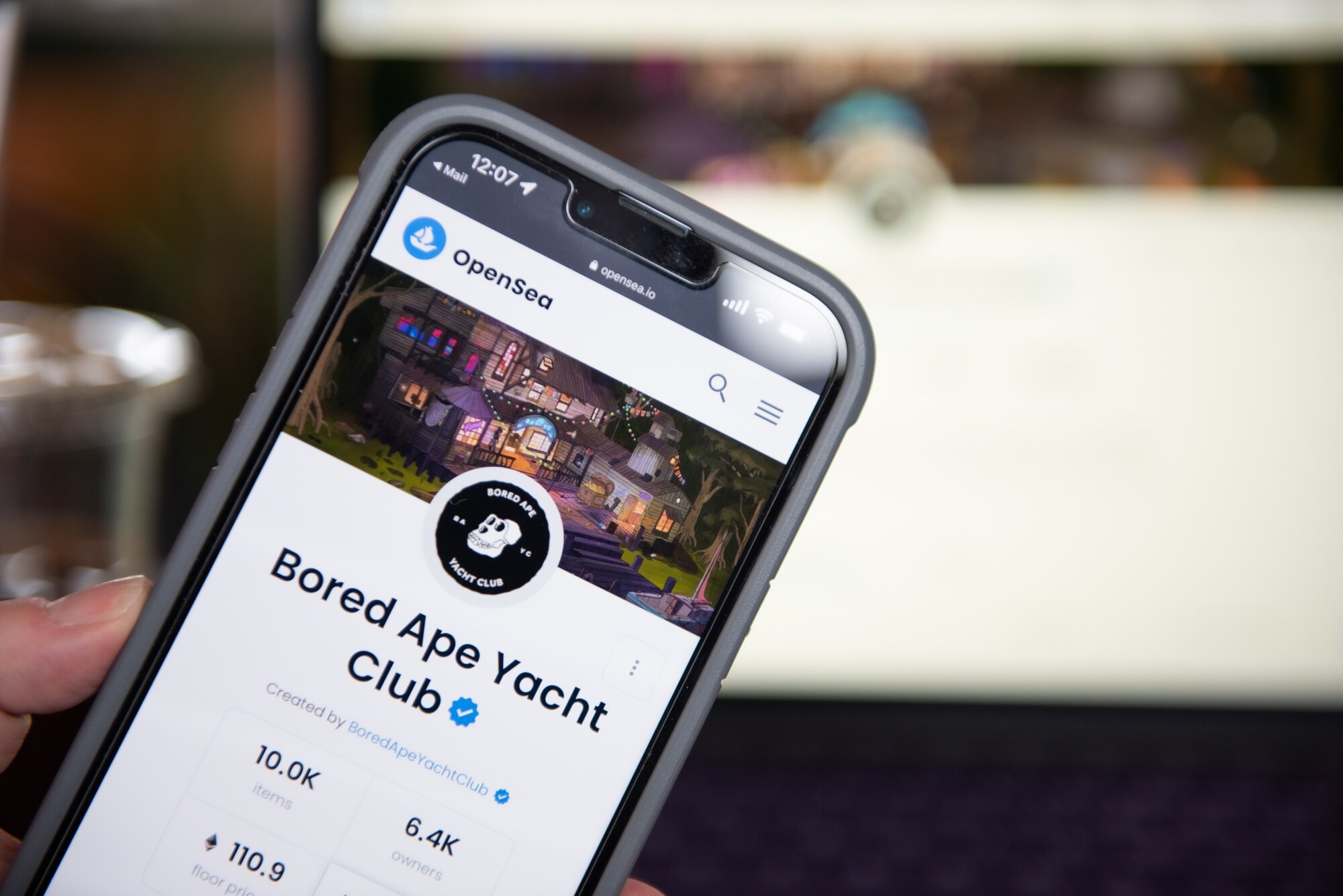 The Bored Ape Yacht Club NFT collection page on the OpenSea marketplace.Photographer: Tiffany Hagler-Geard/Bloomberg