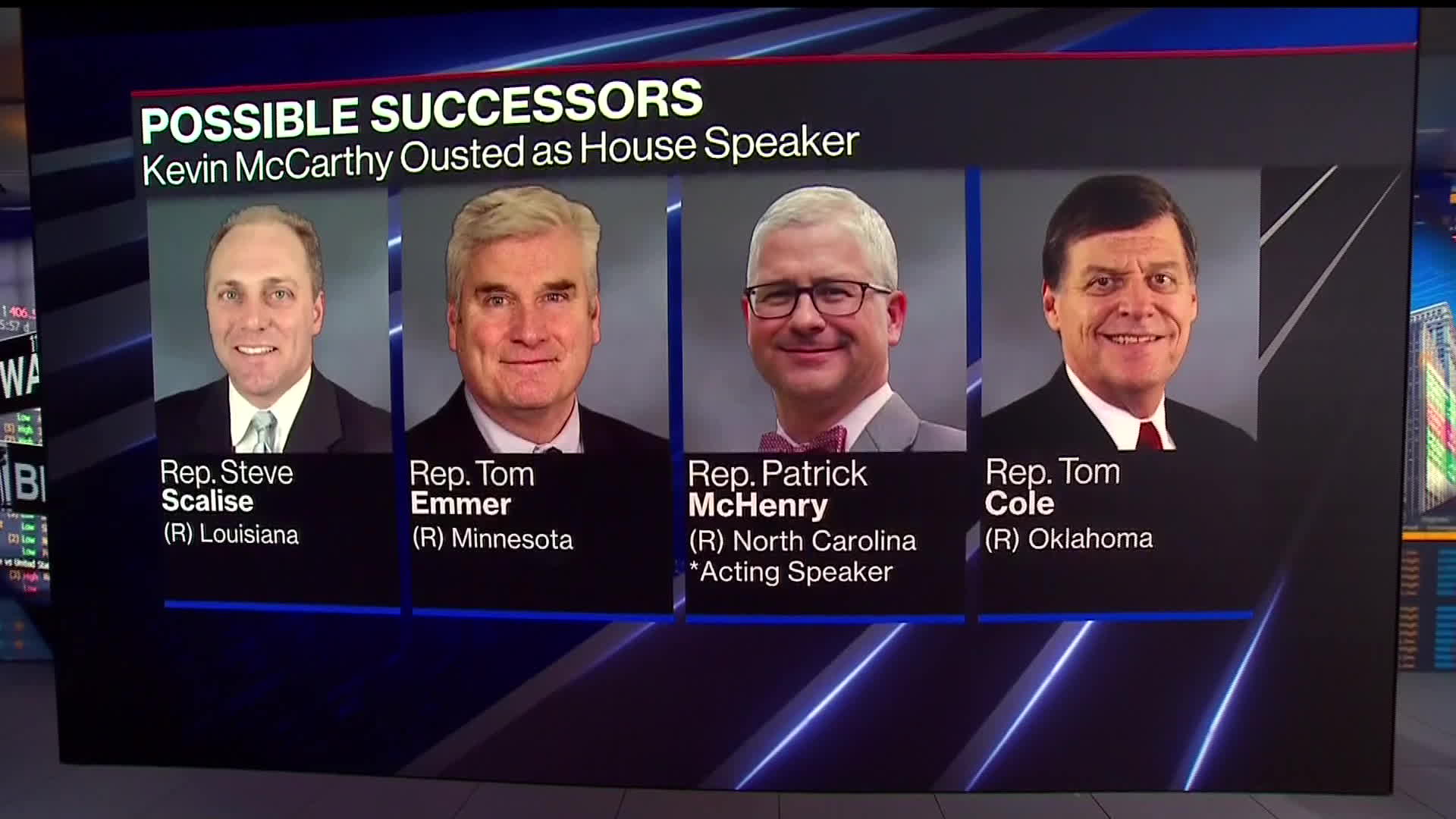 WATCH: The race is now on to replace former House Speaker Kevin McCarthy. Annamarie Hordern and Kailey Leinz report.Source: Bloomberg