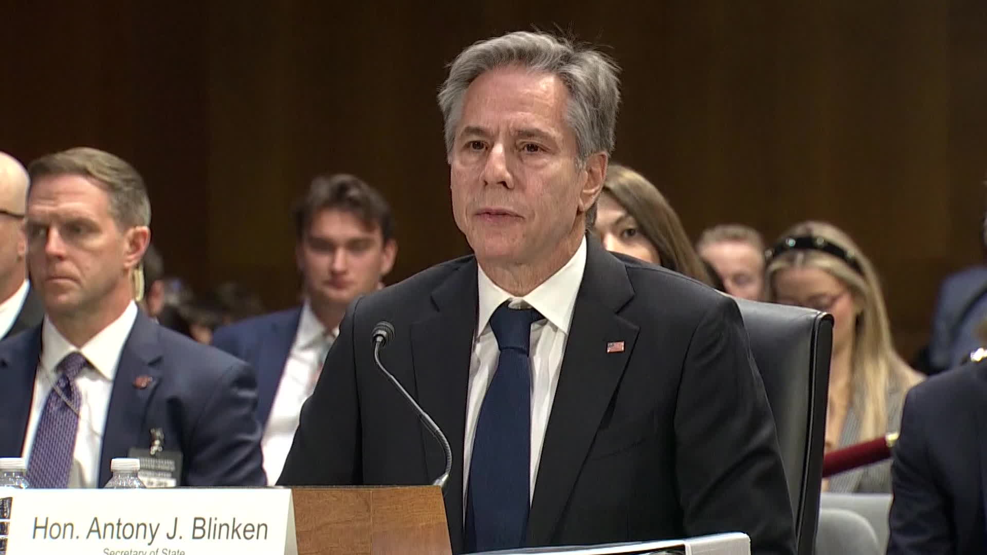 WATCH: Secretary of State Antony Blinken makes the case that funding for Israel and Ukraine should be tied together in one $106 billion supplemental package. He speaks before the Senate Appropriations Committee.Source: Bloomberg