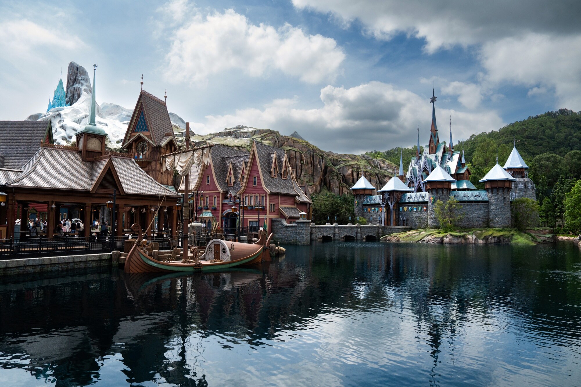 The World of Frozen themed area at Hong Kong Disneyland.Photographer: Bertha Wang/Bloomberg