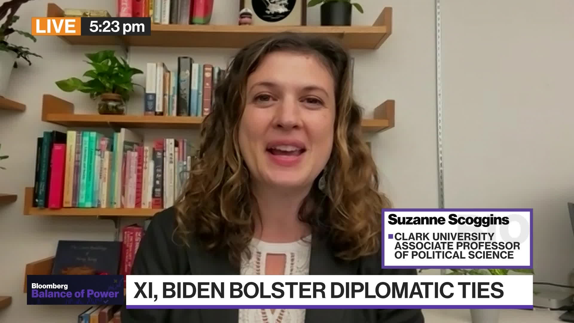Clark University Associate Professor of Political Science and ‘Policing China' author, Suzanne Scoggins, discusses President Biden and President Xi Jinping's meeting at the APEC Summit on Bloomberg's “Balance of Power.”Source: Bloomberg