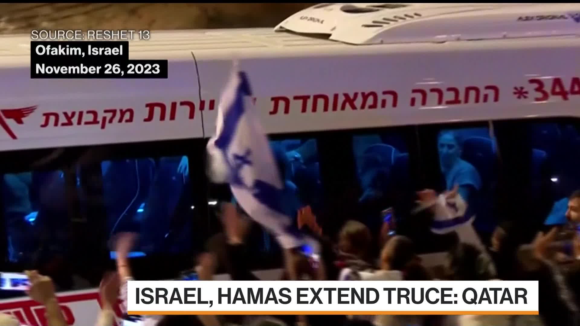 Israel and Hamas agreed to extend a cease-fire, which was initially due to end Tuesday morning. Qatar's foreign ministry announced the deal on X. Israel hasn't confirmed the news yet. Bloomberg's Kailey Leinz reports.Source: Bloomberg