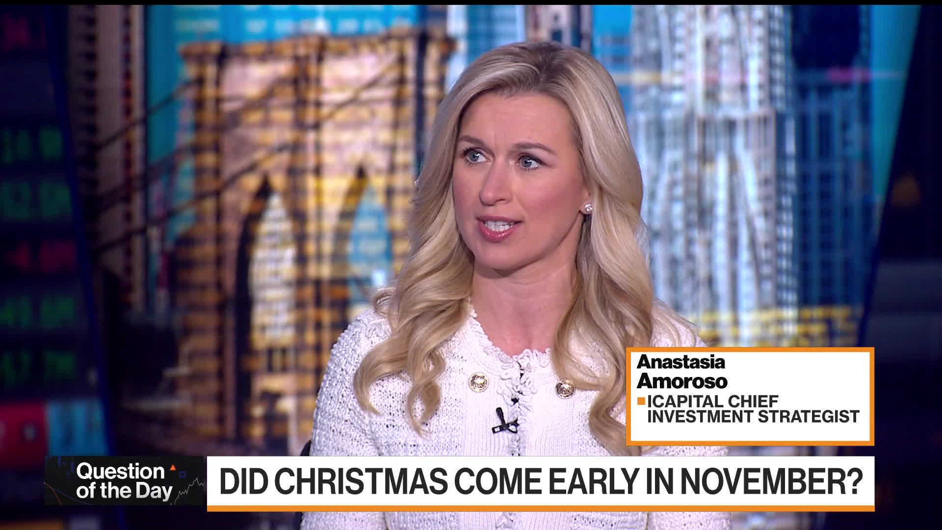 WATCH: Anastasia Amoroso at iCapital talks about markets.Source: Bloomberg