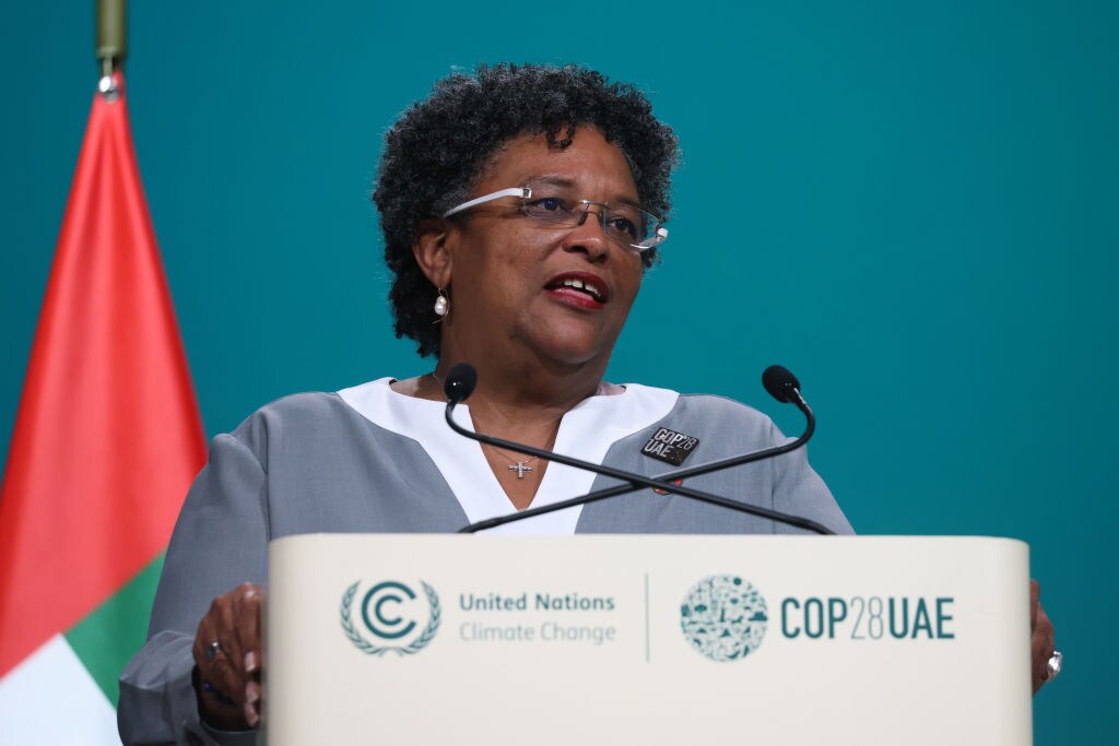 Mia Mottley.Photographer: Hollie Adams/Bloomberg