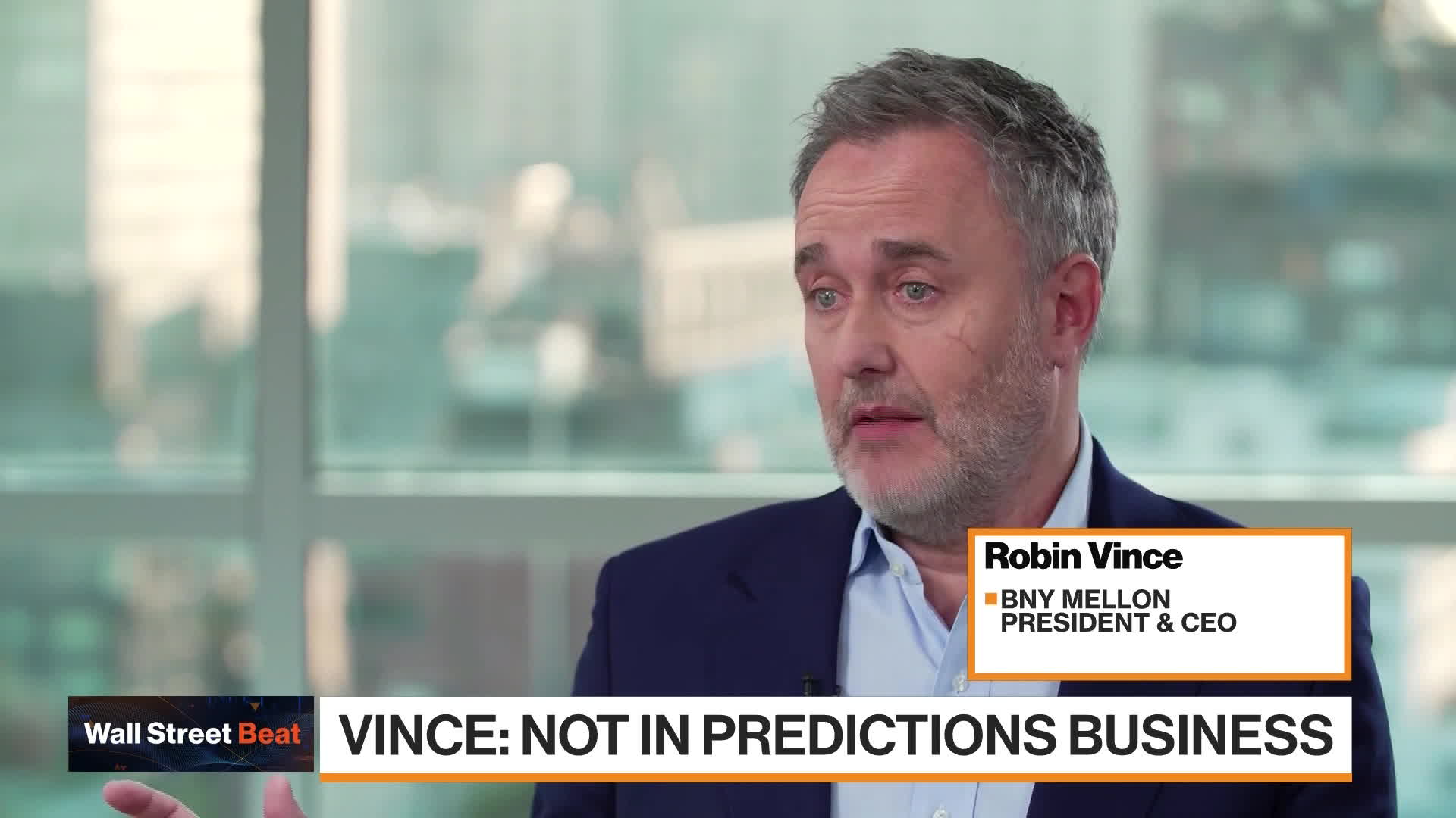 Bank of New York Mellon Corp. Chief Executive Officer Robin Vince told Bloomberg's Romaine Bostick that he is “rooting for the fact that we'll have a soft landing” and praised the Federal Reserve for its policy responses. “The US economy has performed remarkably well,” Vince said.Source: Bloomberg