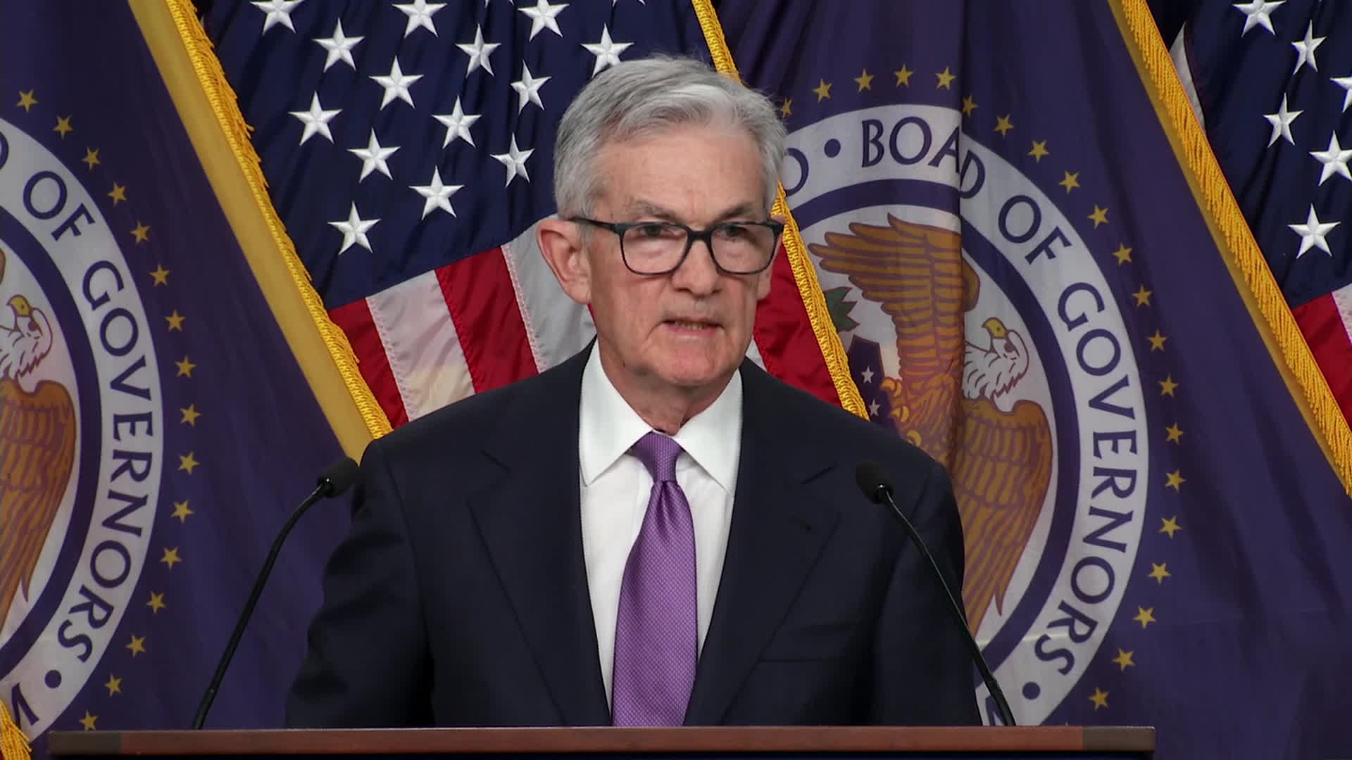 WATCH: Fed Chair Jerome Powell says officials have discussed the timing of possible rate cuts.Source: Bloomberg