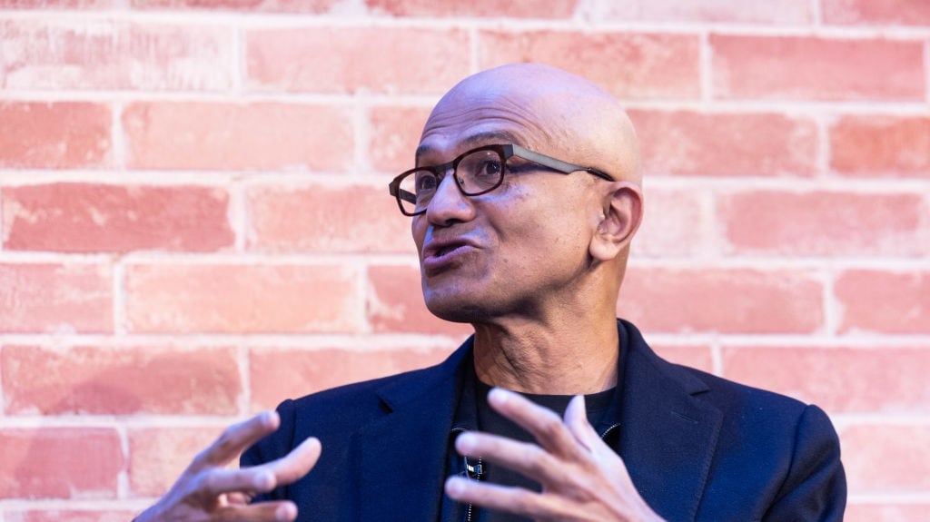 WATCH: Speaking to Bloomberg in Davos, Nadella also discussed Microsoft's role in ensuring the integrity of elections.Source: Bloomberg