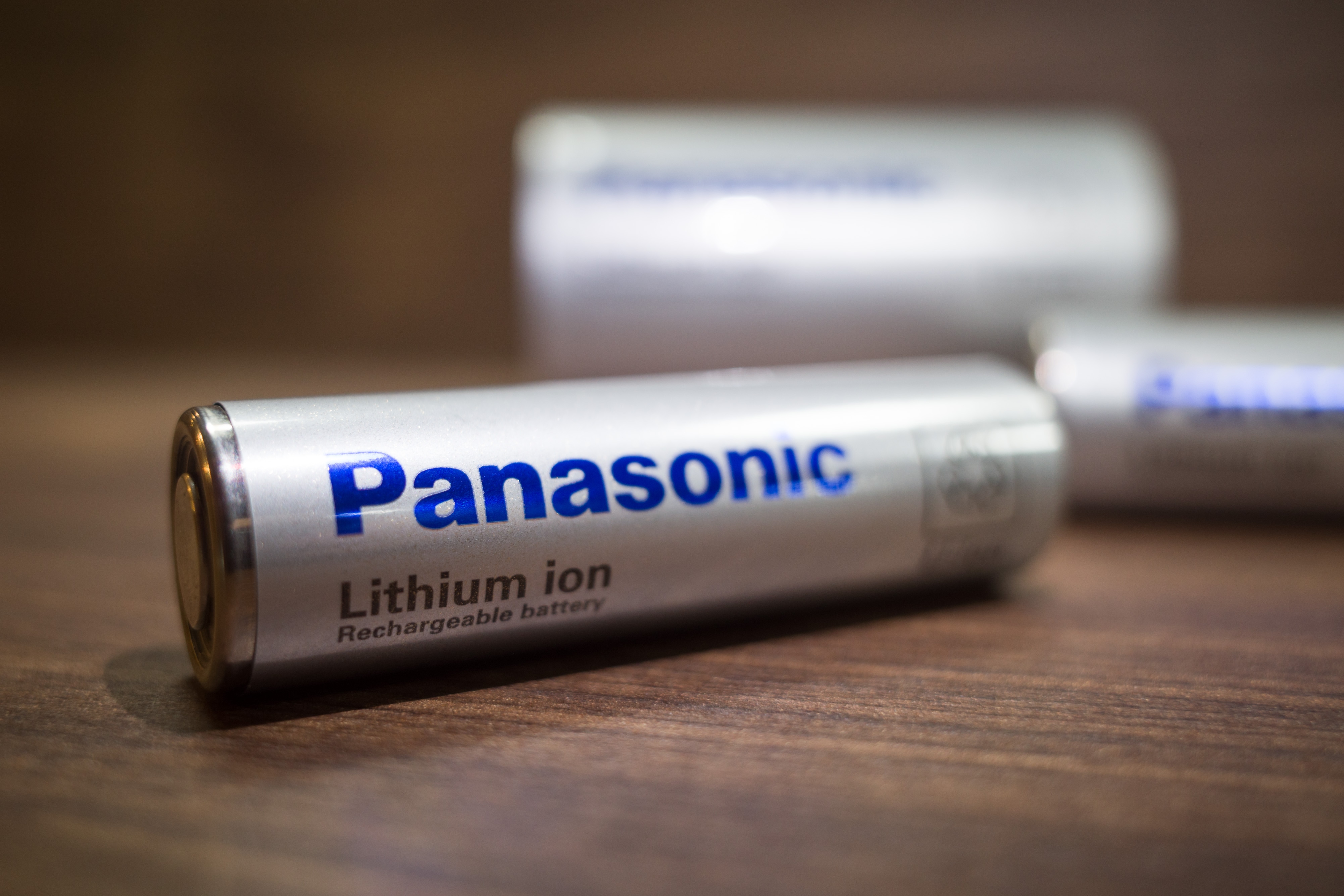 Panasonic's lithium-ion batteries.Photographer: Kentaro Takahashi/Bloomberg