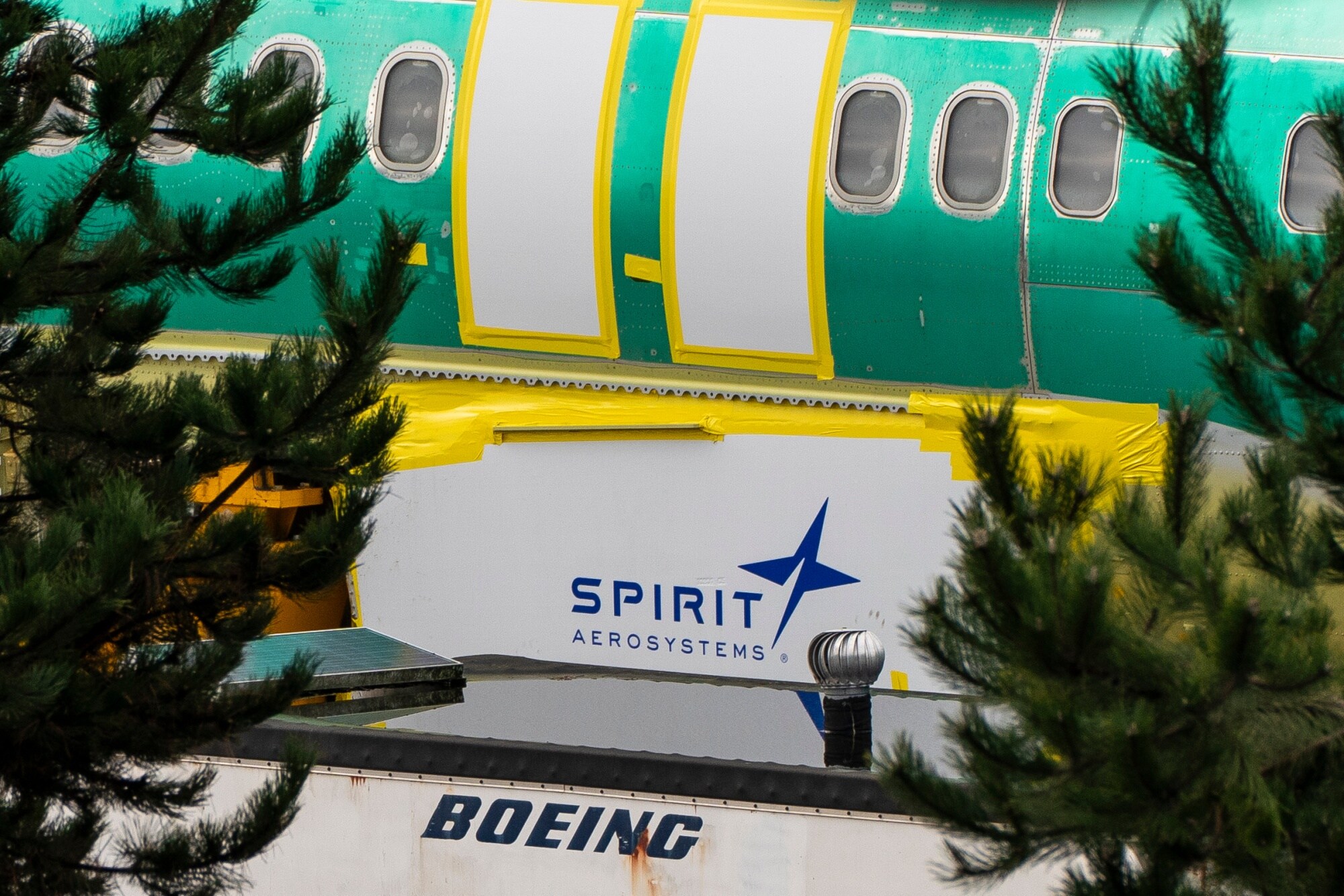 Spirit AeroSystems builds about 70% of the Boeing 737 Max airframe. Photographer: David Ryder/Bloomberg