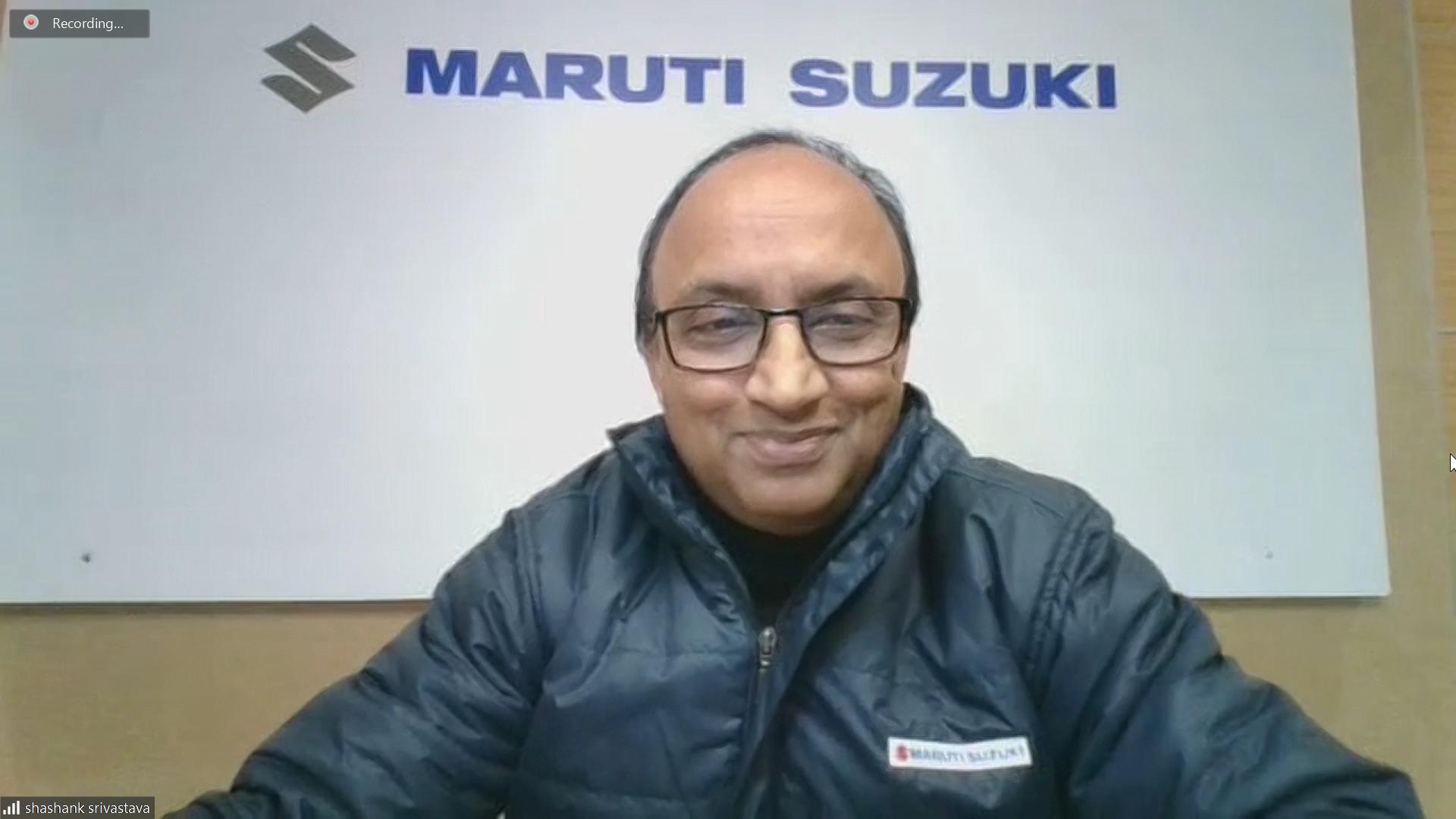 Shashank Srivastava, senior executive officer of marketing and sales, Maruti Suzuki India Ltd.