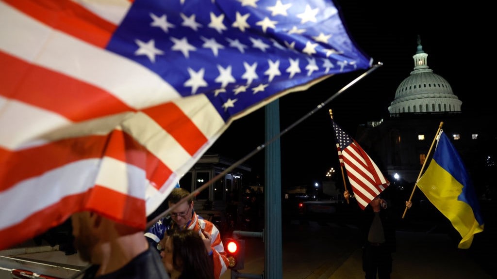 WATCH: The Senate passed a long-delayed multi-billion emergency aid package for Ukraine, Israel and Taiwan. Kriti Gupta reports.Source: Bloomberg