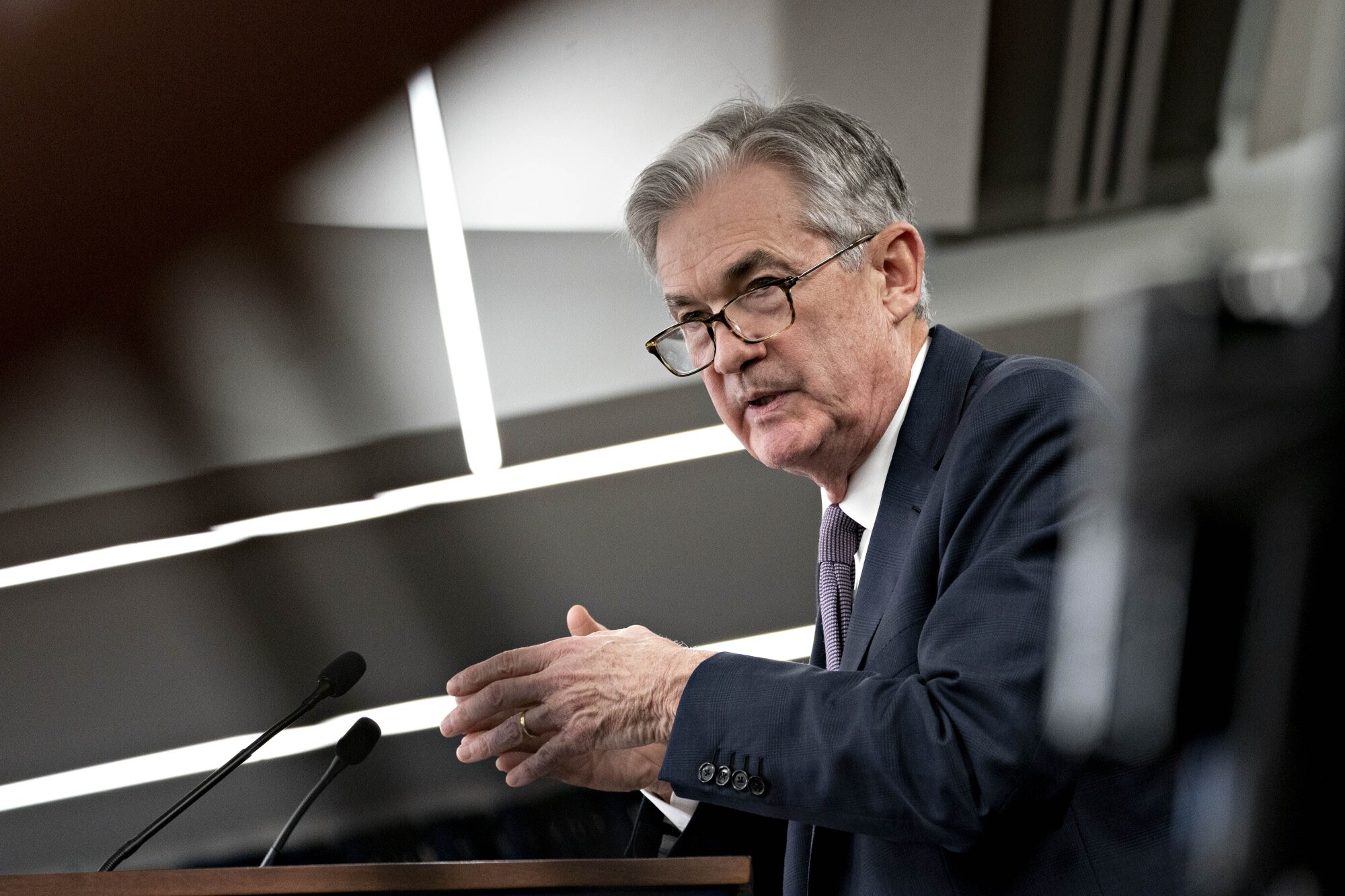 Jerome PowellPhotographer: Andrew Harrer/Bloomberg