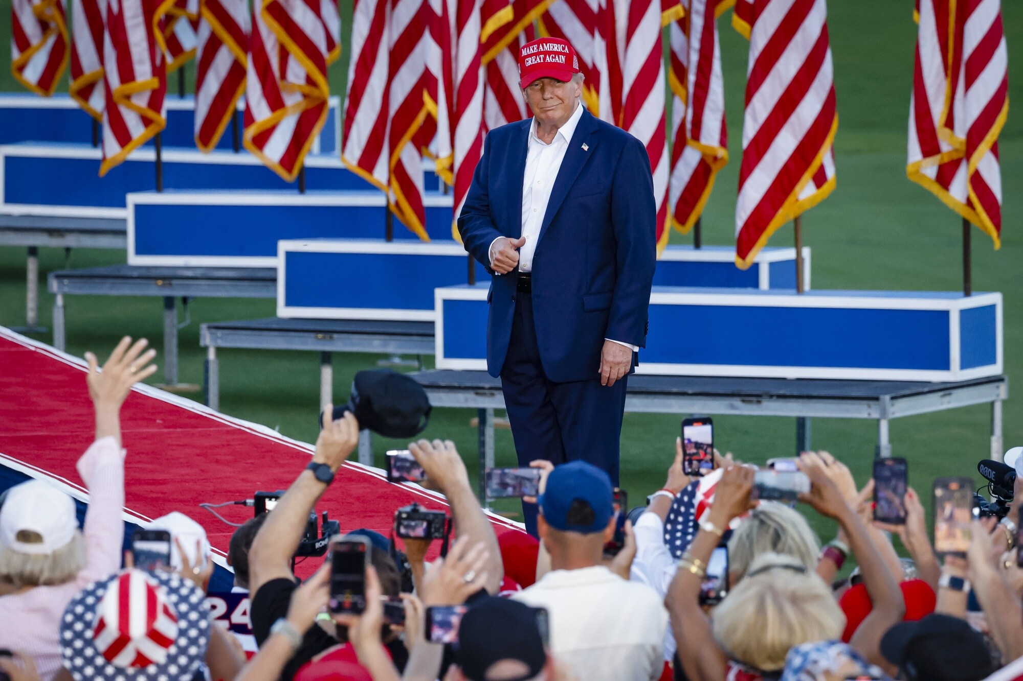 Donald Trump in Miami on July 9.Photographer: Eva Marie Uzcategui/Bloomberg