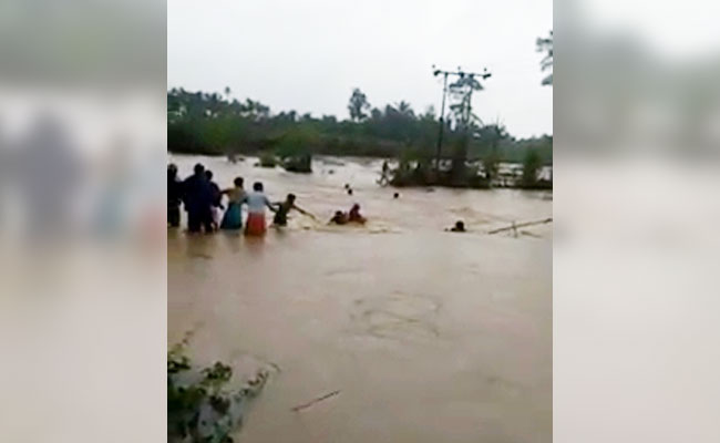On Video, People Seen Being Swept Away By Flash Flood In Kerala, Rescued