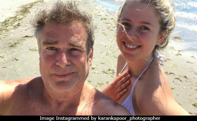 Karan Kapoor And Daughter Aliya In A Rare Selfie From Beach Vacation