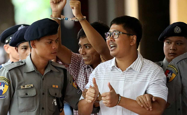 2 Reuters Reporters Jailed For 7 Years In Landmark Myanmar Secrets Case