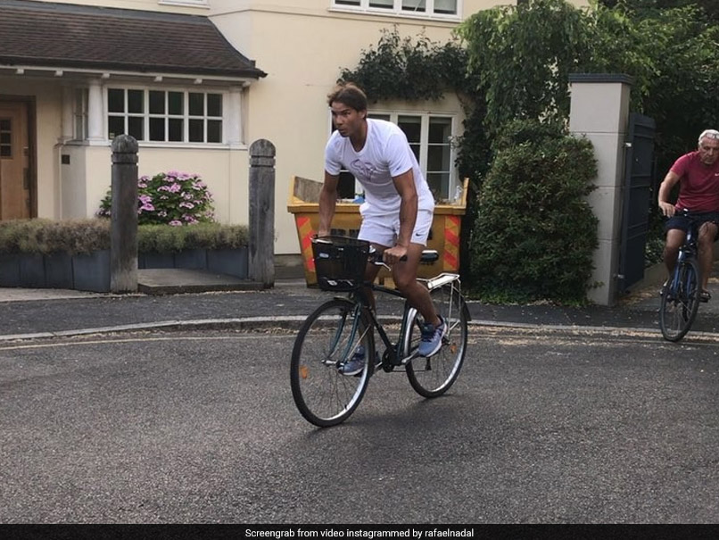 Wimbledon 2018: Rafael Nadal Goes Grocery Shopping On A Cycle