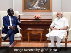 Kenya's Leader Of Opposition Raila Odinga Meets PM Narendra Modi