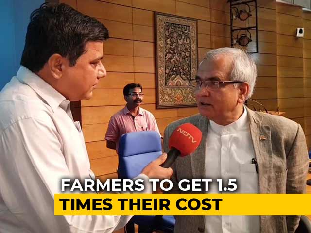 NITI Aayog's Rajiv Kumar On MSP Hike For Kharif Crops