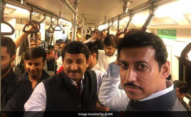 "Stories On The Move": Rajyavardhan Rathore Takes A Ride In Delhi Metro