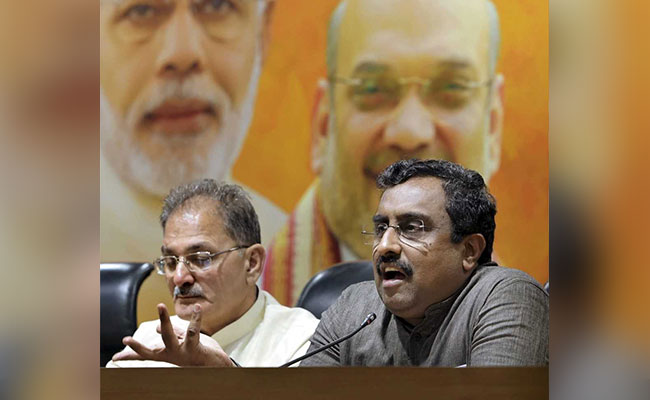 "No <i>Jhanda, </i>No Agenda": Ram Madhav Slams Grand Alliance Against BJP