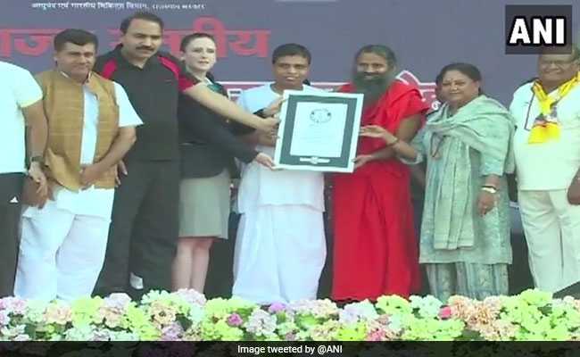 Ramdev-Led Yoga Event In Rajasthan Sets New World Record