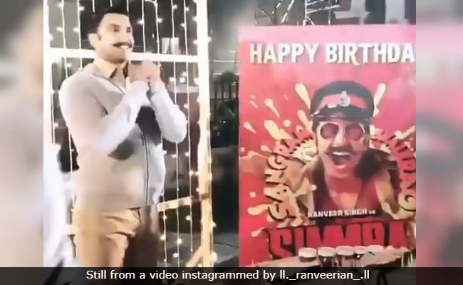 Inside Ranveer Singh's Birthday Celebrations On The Sets Of <i>Simmba</i>