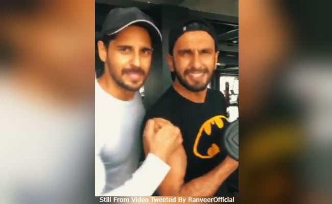 Ranveer Singh Ropes In Sidharth Malhotra And Aditya Roy Kapur In Fitness Challenge Video