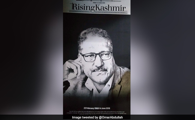 Shujaat Bukhari's <i>Rising Kashmir</i> Pays Moving Tribute In Edition